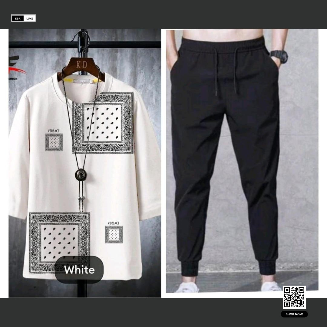 Men's Micro Interlock Sublimation Track Suit – 2-Piece Graphic Sportswear Set