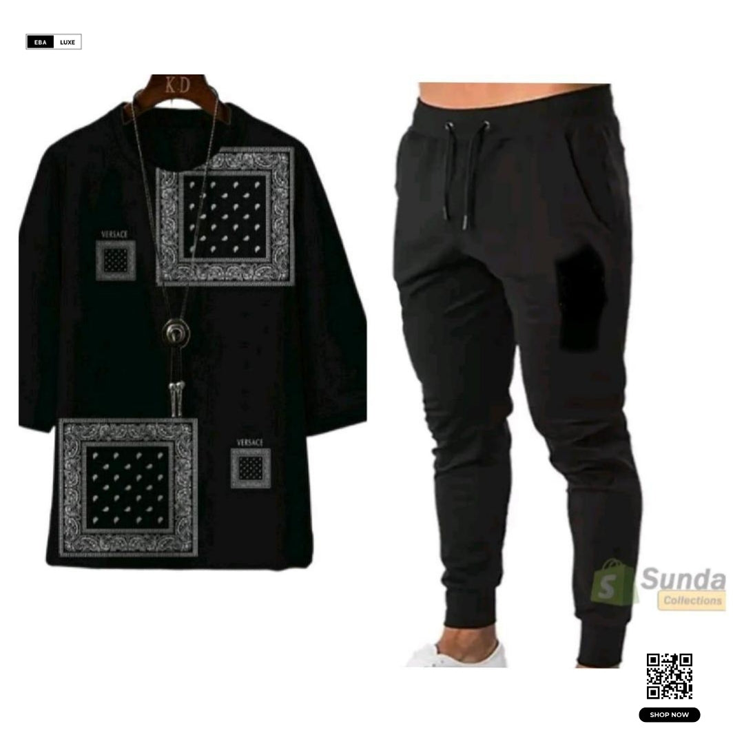 Men's Micro Interlock Sublimation Track Suit – 2-Piece Graphic Sportswear Set