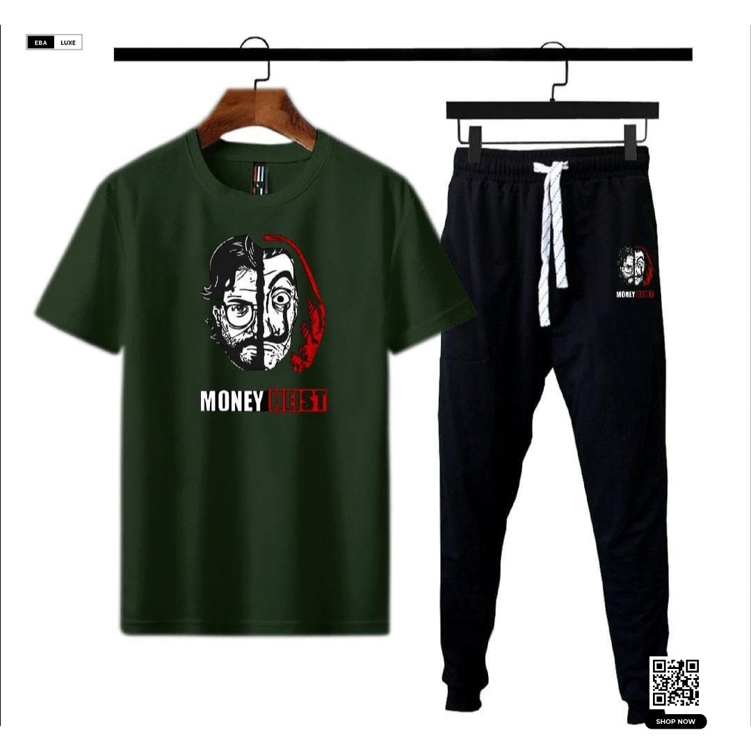 Men's Money Heist Graphic Track Suit – 2-Piece Micro Interlock Sublimation Set