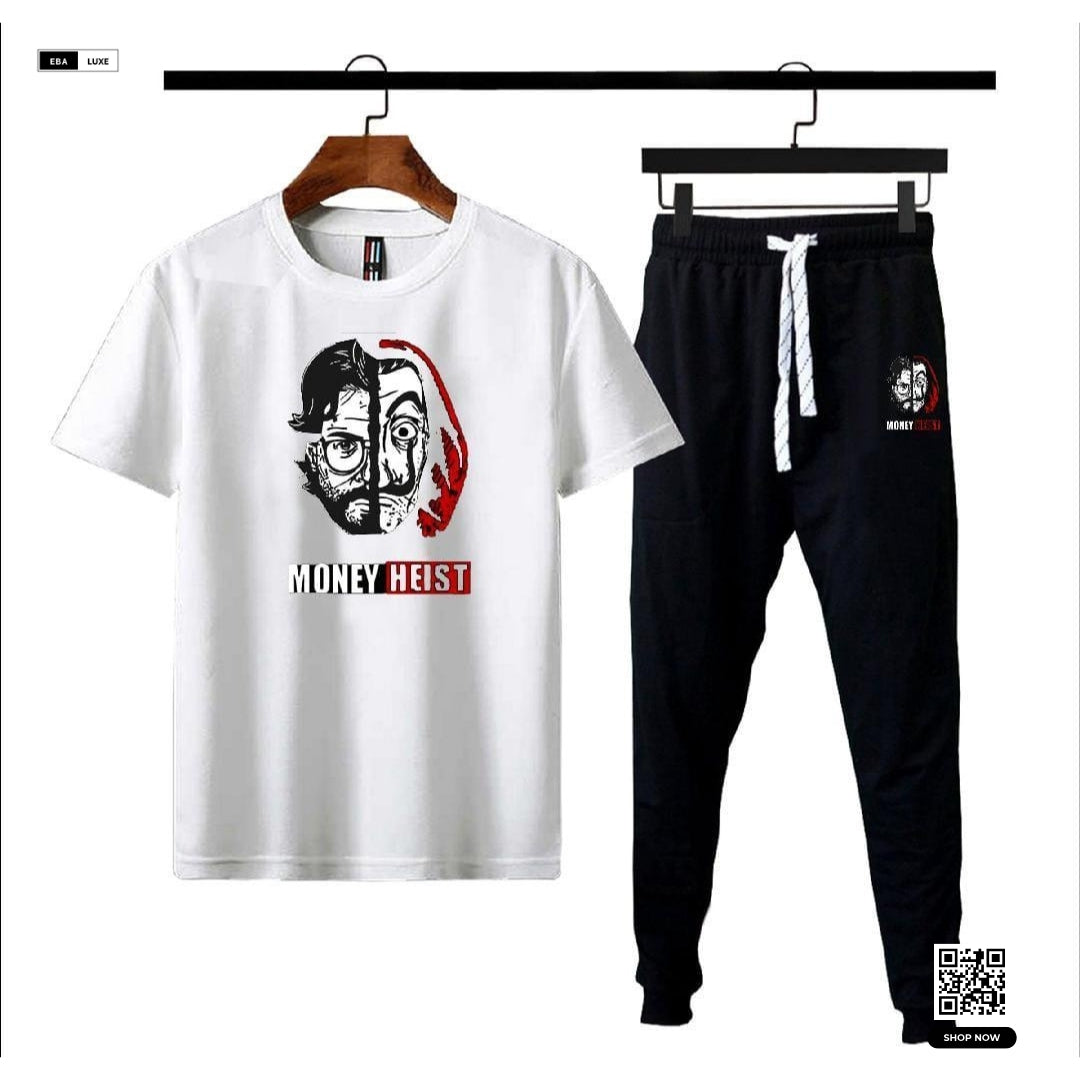 Men's Money Heist Graphic Track Suit – 2-Piece Micro Interlock Sublimation Set