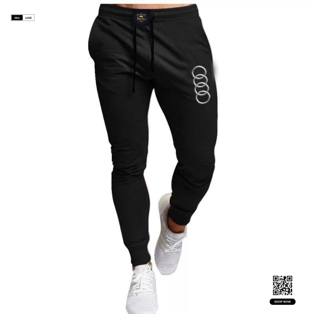 Unisex Fleece Tracksuit – Plain Sweatshirt & Trouser Set (Maroon/Black)