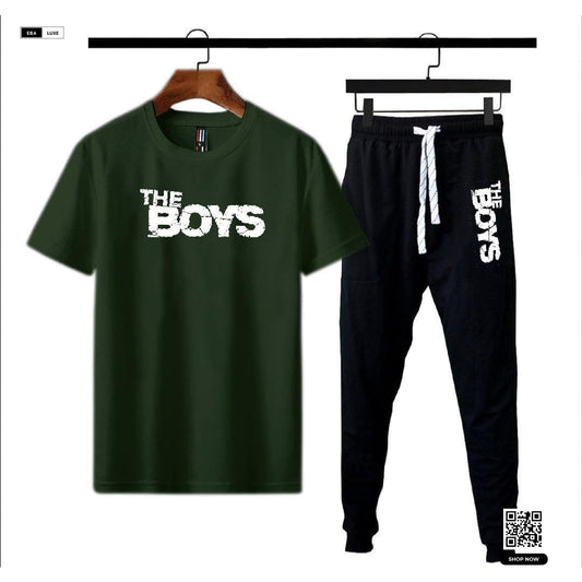 “The Boys” Printed Men’s Track Suit – Polyester 2-Pcs – Yellow, White & More